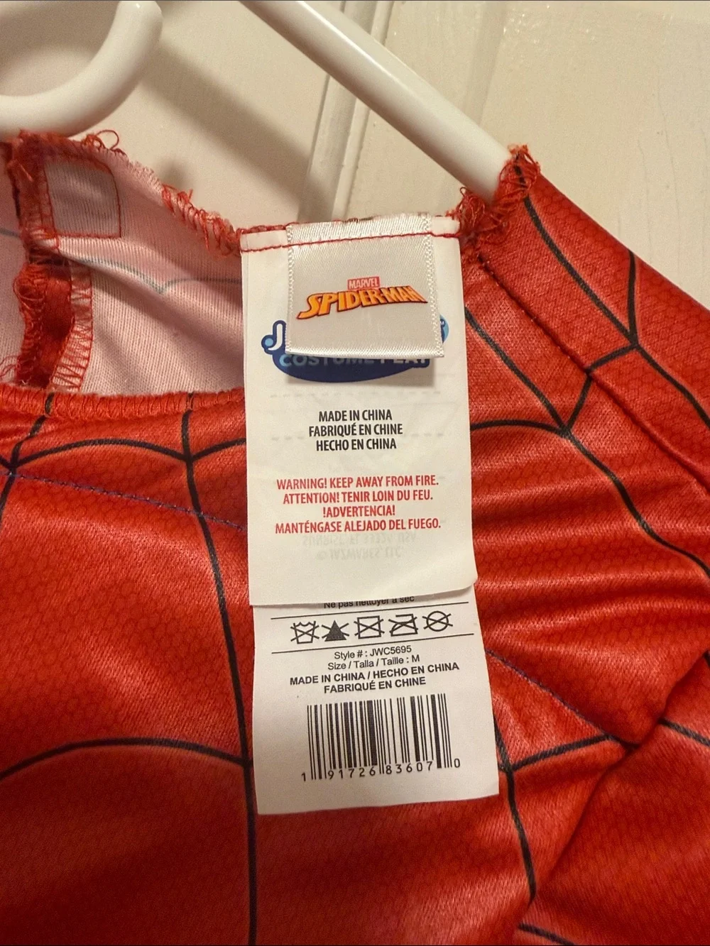 Marvel Kids Red and Blue Superhero Muscle Chest Costume - Youth Boy Medium - Picture 3 of 4